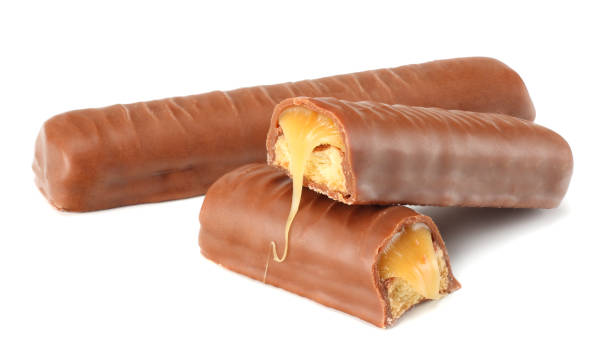 istock Caramel Chocolate Bar Isolated On White Background 939290544