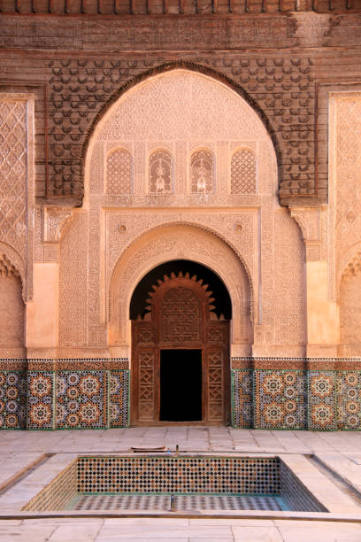 istock Courtyard of the Ben Youssef Madrasa (Islamic College) in Marrakech 939291646