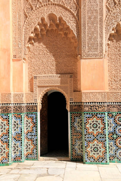 istock Doorway inside the Ben Youssef Madrasa (Islamic College) in Marrakech 939291746