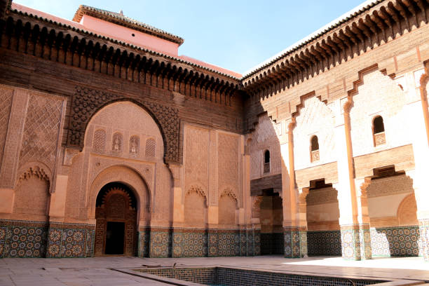 istock Courtyard of the Ben Youssef Madrasa (Islamic College) in Marrakech 939293904