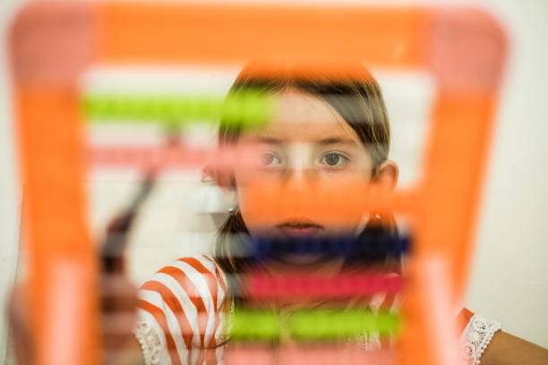istock The girl counts on the abacus 939300734