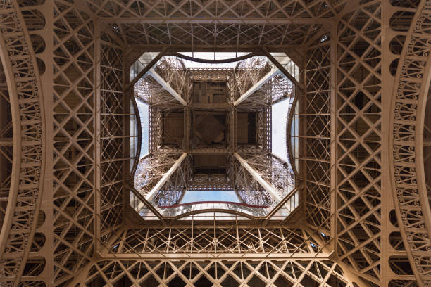 istock Elements of the Eiffel Tower in Paris against the blue sky 939317590
