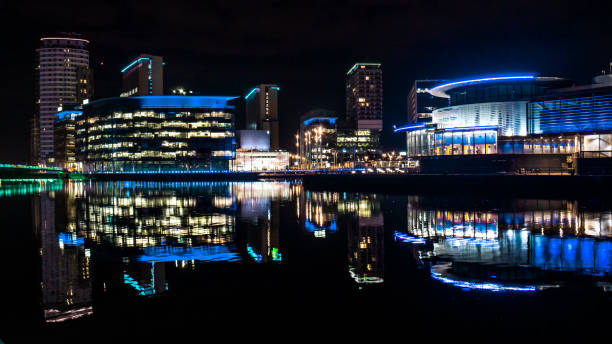 istock Salford Quays at Night 939318126