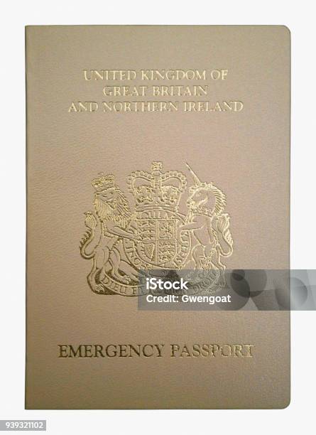Brittiska Akut Pass Isolerad På En Vit Bakgrund-foton och fler bilder på Biometri - Biometri, Brittisk kultur, Dokument