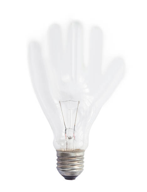 istock abstract light bulb with shape of hand isolated 939332864