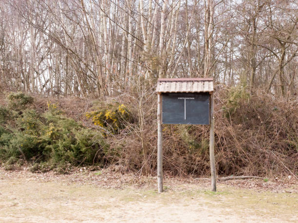 istock signboard chalk board outside in nature reserve 939341988