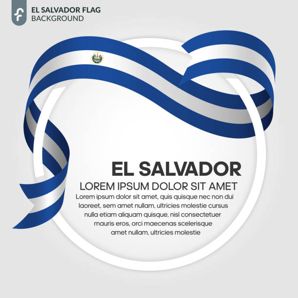 el salvador flagge hintergrund - bezirke san salvador und rum cay stock-grafiken, -clipart, -cartoons und -symbole