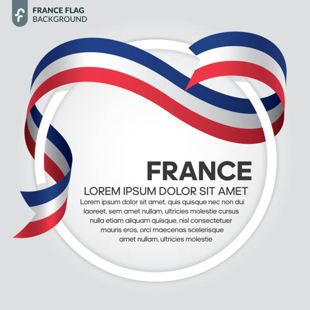 France flag background France, flag, country, culture, background rhone alpes stock illustrations