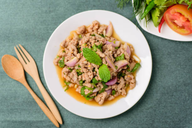 istock Thai food, spicy minced pork salad (Larb Moo) 939349508