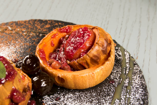 istock baked pumpkin with strawberries jam 939352748