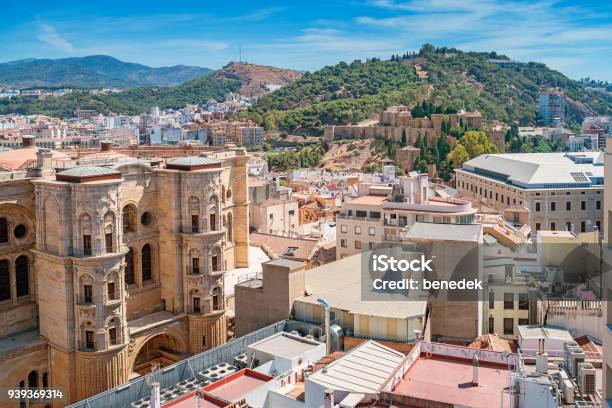 Cityscape Of Malaga Spain With The Cathedral And Alcazaba Stock Photo - Download Image Now