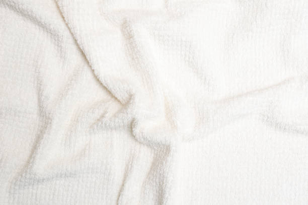 istock Wrinkles of the white towel 939377210