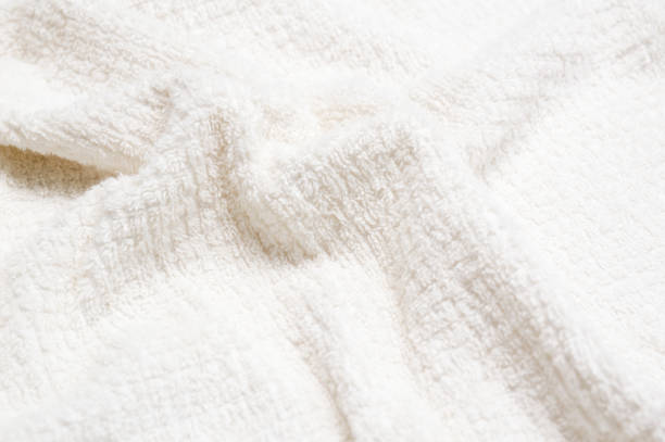 istock Wrinkles of the white towel 939377222