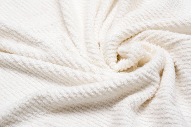 istock Wrinkles of the white towel 939377410
