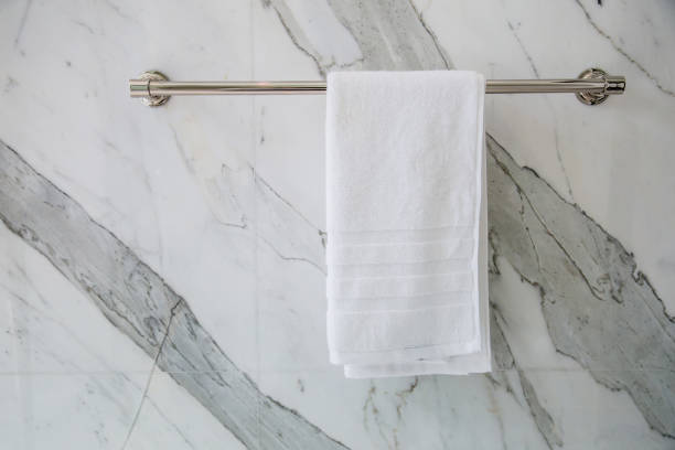 istock towel napkin on stainless stell rack in restroom 939380080