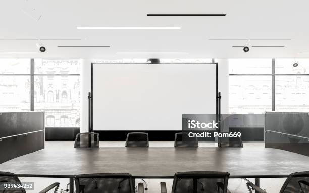 Conference Room Stock Photo - Download Image Now - Presentation - Speech, Domestic Room, Office