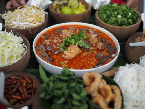 istock Spicy tomato soup with Northern style 939434938
