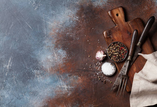 istock Vintage kitchen utensils and spices 939438516