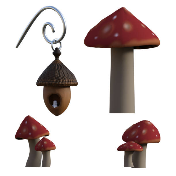 An illustration of mushrooms.