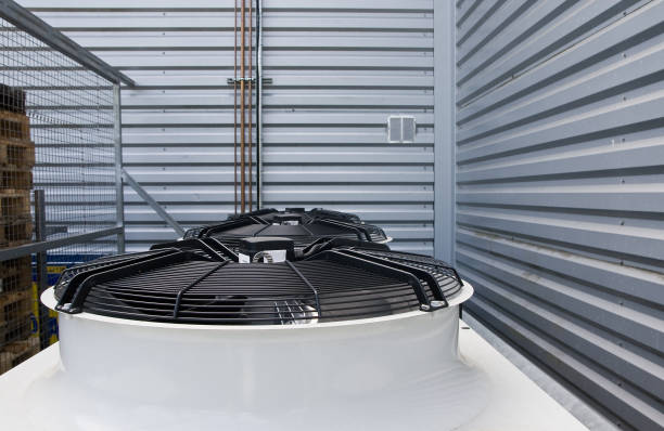 istock Cooling Fan Air Conditioner in outdoor 939453694