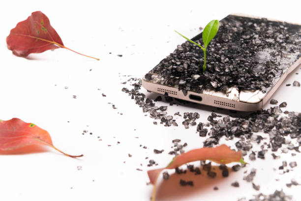 istock little tree growing on the broken smart phone, environment, knowledge, innovation and technology concept with copy space 939464306