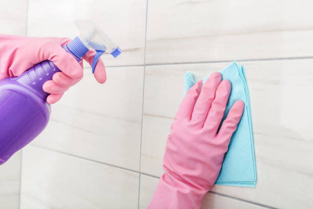 istock Cleaning in bathroom at home 939464828