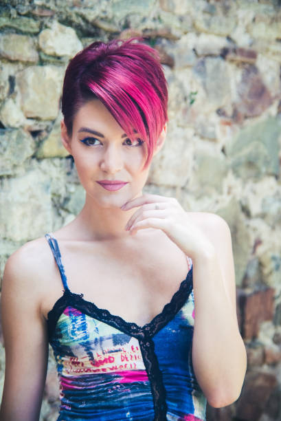 istock Short red hair girl posing 939493066