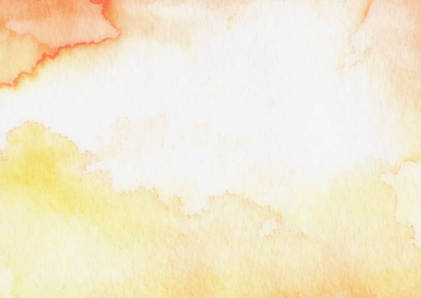 istock Watercolor Orange Yellow Beige Backgrounds Abstract 939497666