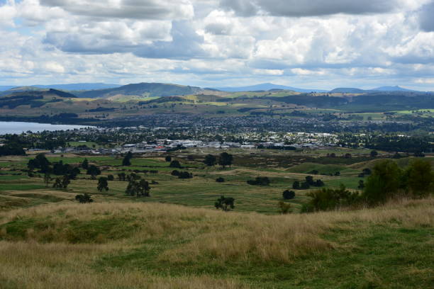 istock View of Taupo township 939498218