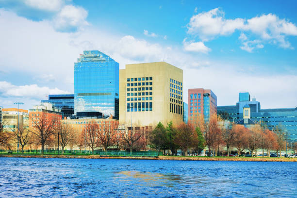 istock Modern Buildings in North Point Park Charles River Cambridge 939505524