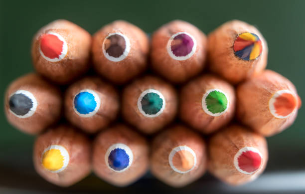istock Close-up of multicolor color pencils, selective focus 939514872