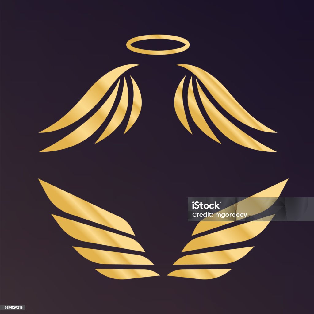 Vectơ Cánh Đại Bàng Thiên Thần Đôi Cánh Bị Cô Lập Bộ Nghệ Thuật ...