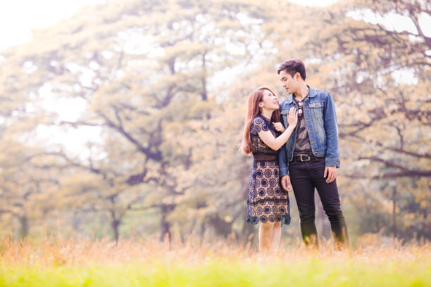 istock Portrait asian couple loving 939542948