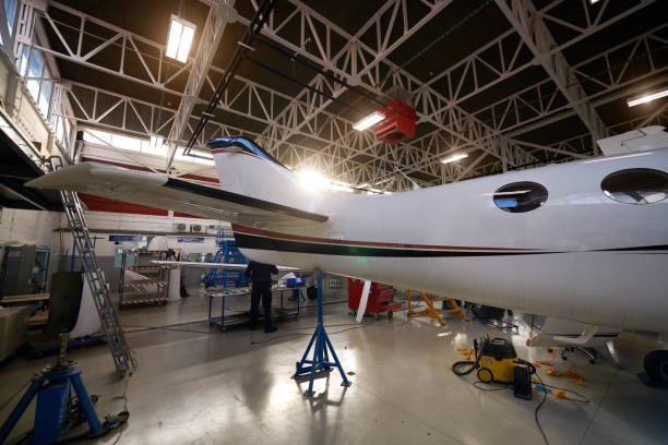 istock Aircraft in the hangar 939562366
