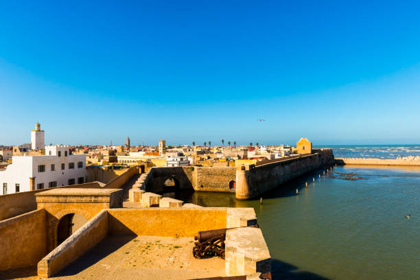 ummauerten stadt mazagan in el jadida-marokko - el jadida stock-fotos und bilder