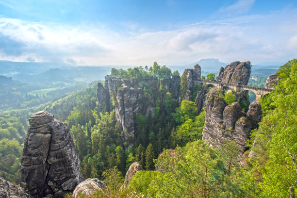 istock incredible scenery wizz cliff near Rathen, Germany, Europe (Sachsische Schweiz) 939589996