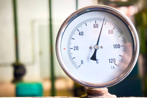 istock All temperature sensor indicates the temperature of the water pipe. 939594532