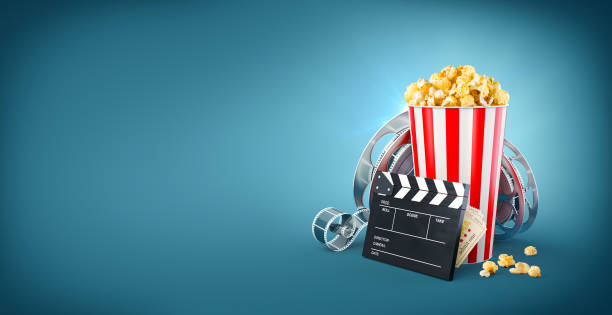 istock Unusual cinema concept 3D illustration 939596924