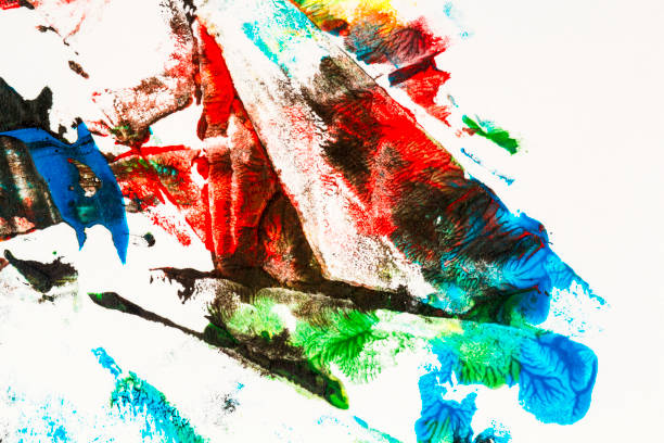 istock Abstract colorful hand painted background 939597104