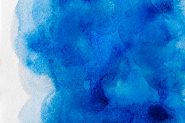 istock Abstract watercolor spot painted texture background 939625420