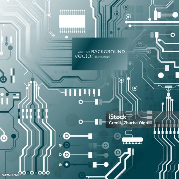 Microchip Drawing Background Microchip Background Stock Illustration - Download Image Now - Abstract ...