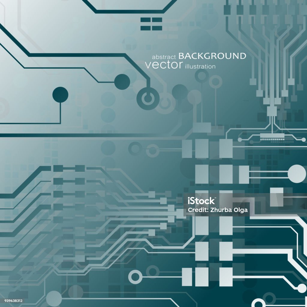 Microchip Drawing Background Microchip Background Stock Illustration - Download Image Now - Abstract ...