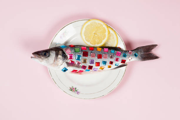 istock lemon fish pink plate precious gems 939648860