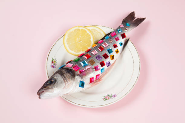 istock lemon fish pink plate precious gems 939648882