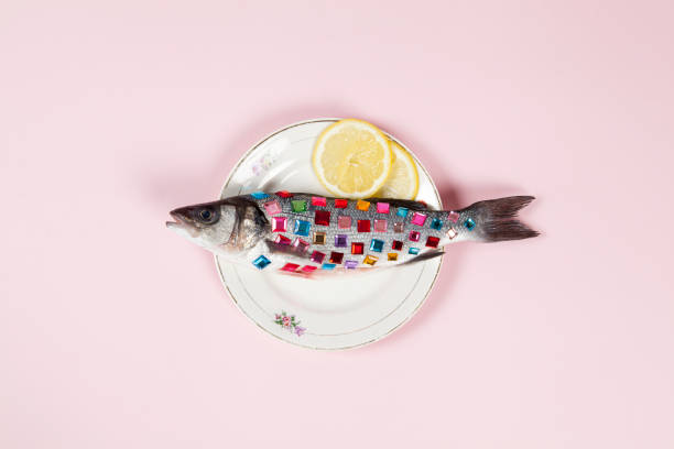 istock lemon fish pink plate precious gems 939649066