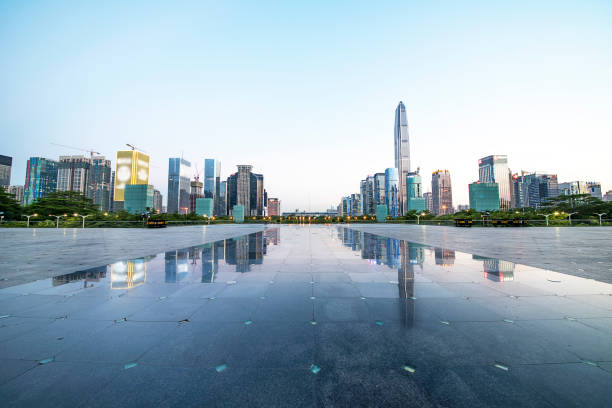 istock The modern city square and buildings 939658864