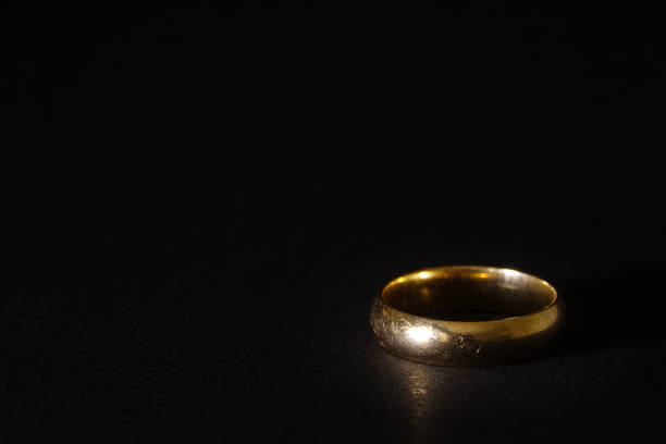 istock Scratched used old gold wedding ring 939658902