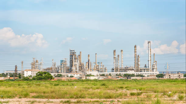 istock oil refinery plant against blue sky 939664940