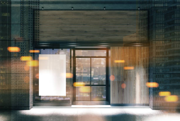 istock Dark wooden restaurant facade poster toned 939676178