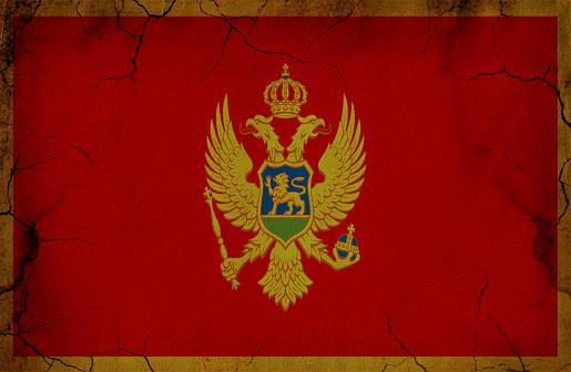 Montenegro grunge flag